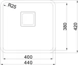 Кухонная мойка Oulin 44х42 OL-0363