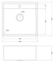 Кухонная мойка Oulin 54,6х52,6 OL-F121X