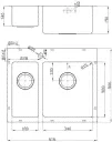 Кухонная мойка Oulin 61,6х50,6 OL-FTR202R-0