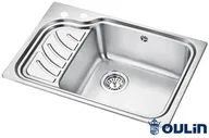 Мойка врезная из нержавеющей стали OL-327R правая 690*450*205*1,0мм Oulin