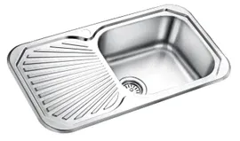 Врезная кухонная мойка Oulin OL-307 79х43см нержавеющая сталь