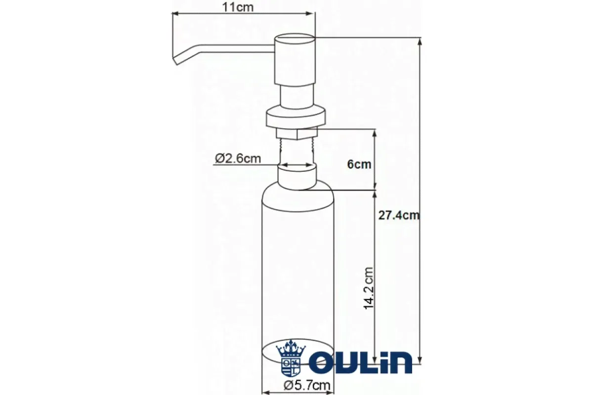 ДОЗАТОР OULIN OL - 401 DS сатин-2
