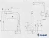 Смеситель для кухни Oulin OL-8026 серый-0