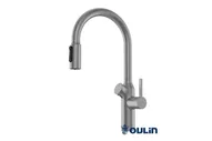 OULIN OL - 8018 Satin с выдвижной лейкой и сенсорным дозатором
