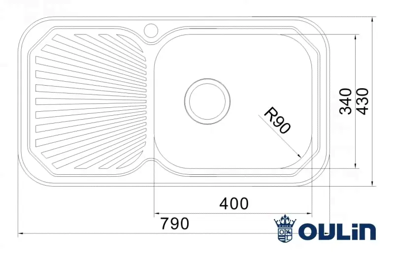 Мойка кухонная Oulin OL-307-0