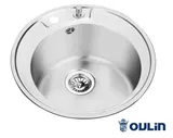 Мойка врезная из нержавеющей стали OL-R510 d510*200*1,0мм Oulin